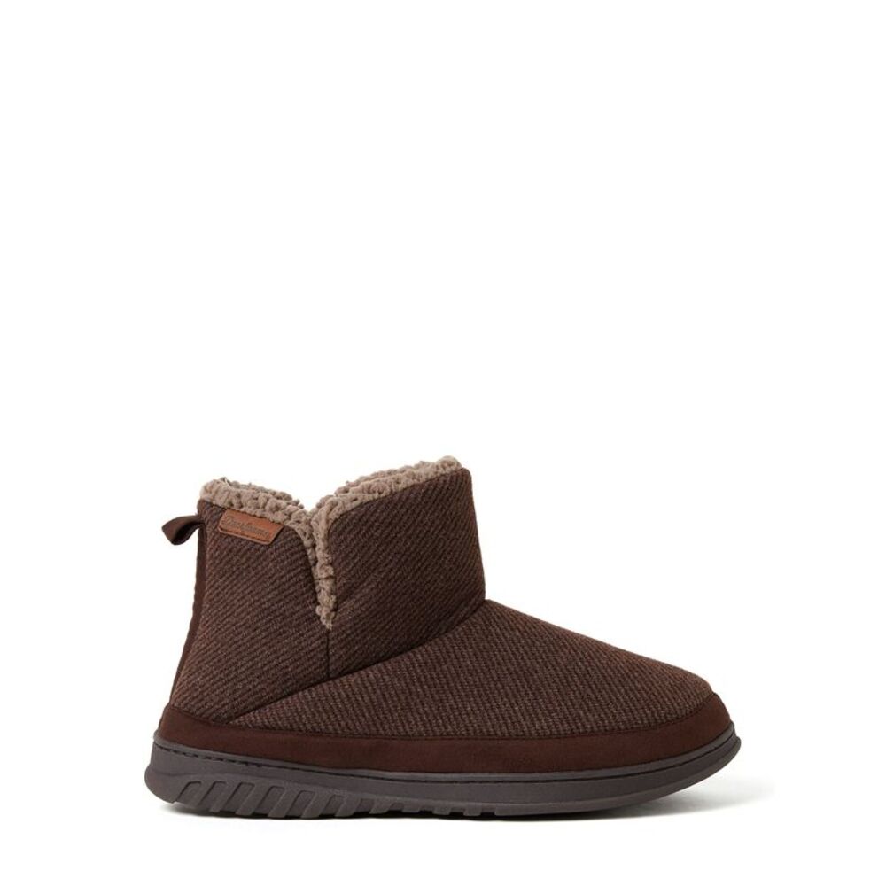Dearfoams Men's James Woven Boot